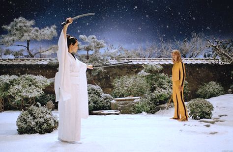 Kill Bill part 1: nothing beats a showdown in a Japanese Zen garden. Julie Dreyfus, Kill Bill Movie, Robert Richardson, Kill Bill Vol 1, Quentin Tarantino Movies, Tarantino Films, Daryl Hannah, Jackie Brown, Oliver Stone