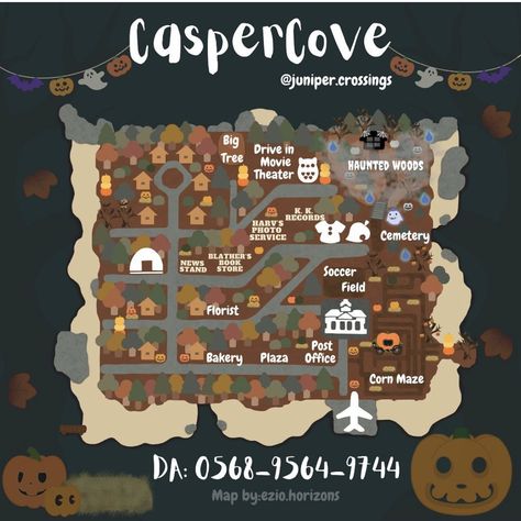 Acnh Themes, Acnh Halloween Code, Animal Crossing Music, Acnh Halloween, Dream Address, Haunted Woods, Dream Code, Village Map, Acnh Cottagecore