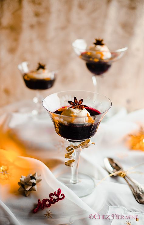 Mulled Wine Jelly, Christmas Parfait, German Restaurant, Wine Jelly, Warm Wine, Fruity Wine, Gluten And Dairy Free, Oranges And Lemons, Mulled Wine