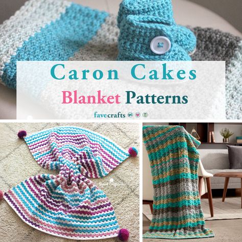 From sophisticated throws to adorable baby blankets, this collection of Caron Cakes Blanket Patterns is just what you need to bust through your stash. Caron Cakes Patterns Knit, Super Bulky Crochet Blanket, Caron Cake Crochet Patterns, Caron Cakes Patterns, Caron Cakes Crochet, Cake Crochet, Make A Blanket, Chunky Crochet Blanket Pattern, Free Baby Blanket Patterns