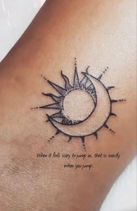 Sun And Moon Tattoo, Throat Tattoo, Inspiration Tattoo, Inspiration Tattoos, Bff Tattoos, Sun Tattoos, Initial Tattoo, Feminine Tattoo, Dainty Tattoos