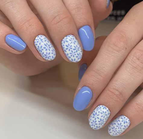 Jennifer Nails, Blue Nail Ideas, Beachy Nails, Cute Simple Nails, French Manicure Nails, Cute Spring Nails, Simple Gel Nails, Summery Nails, Blue Nail Designs