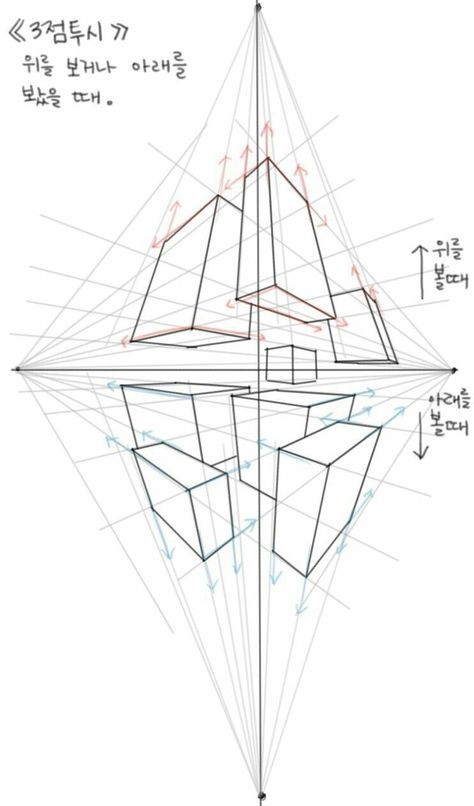 4 Point Perspective, 3 Point Perspective, Project Architecture, House Tutorial, Perspective Sketch, Painting House, Perspective Drawing Architecture, Perspective Drawing Lessons, One Point Perspective