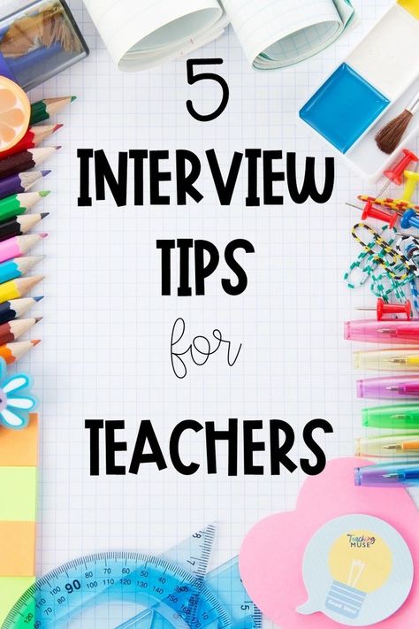 Looking to land your dream teaching job? Get prepared with these 5 essential interview tips for new teachers! Learn how to ace your next job interview and make sure you stand out from the other candidates. Interview Tips For Teachers, Commonly Asked Interview Questions, Teaching Job Interview, Teaching Interview, Teacher Nails, Teacher Interview, Teaching Portfolio, Teacher Interviews, Tips For Teachers