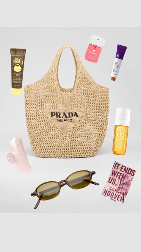 Prada Beach Bag, Hawaiian Tropic, It Ends With Us, Face Mist, Beach Babe, Your Aesthetic, Connect With People, Beach Day, Beach Bag