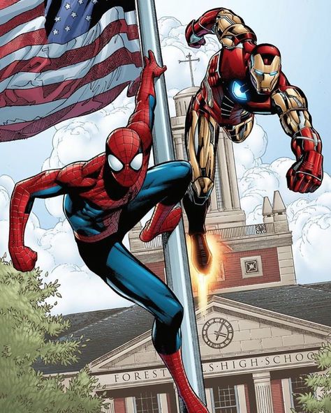 571 Likes, 8 Comments - Spider-Man | 9K🔥| (@_.spidey.01) on Instagram: “Spider-Man & Iron Man Do you want to see Iron Man back in MCU? 👇👇 - - -(Credit by Sean Chen) - -…” Marvel Tumblr, Thor Avengers, Avengers Spiderman, Avengers Art, Iron Man Art, Marvel Zombies, Marvel Characters Art, Spectacular Spider Man, Spiderman Artwork