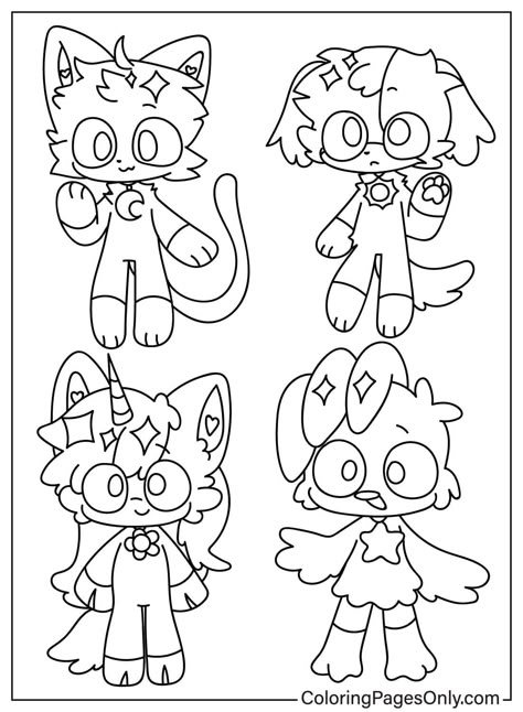 Coloring Pages Adult, Hello Kitty Coloring, Cat Coloring Page, Paper Animals, Flower Coloring Pages, Poppy Playtime, Coloring Pages To Print, Cute Coloring Pages, Animal Coloring Pages