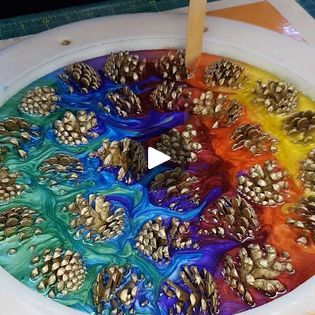 151K views · 1.7K reactions | Golden Pine Cone Art, DIY Masterpiece with Resin Touch | Golden Pine Cone Art, DIY Masterpiece with Resin Touch | By DIY & Crafts | Facebook Pinecones In Resin, Pine Cone Art, Cones Crafts, Pine Cone Crafts, Pouring Painting, Easy Woodworking Projects, Pine Cone, Pine Cones, Resin Art