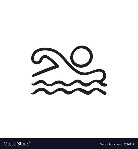 Swimming Drawing Easy, Swimmer Drawing, Swimming Sketch, Swimming Drawing, Swimming Illustration, Infographic Website, Swimming Pictures, Sketch Icon, Sketch Images