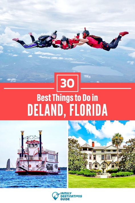 Deland Florida Things To Do, Deland Fl, Deland Florida, Vacation 2024, Vacation Usa, Family Destinations, River Cruises, Florida Vacation, Tour Guide