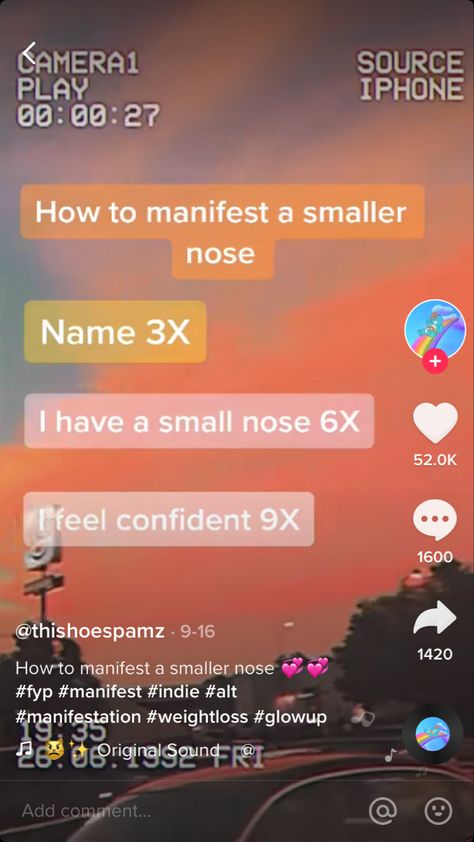 Manifesting Small Nose, Small Nose Affirmations, Nice Face, Small Nose, Law Of Attraction Planner, Interesting Faces, How To Manifest, Spiritual Journey, Feel Confident