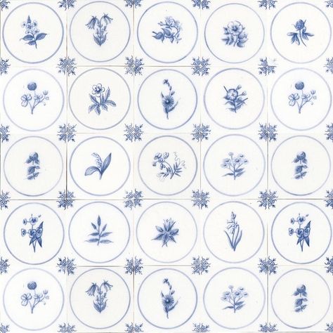 Blue And White French Country Bathroom, Dutch Wallpaper, Provincial Bathroom, French Provincial Bathroom, Dutch Pattern, Tiles For Kitchen, Dutch Tiles, French Country Bathroom, Painted Tiles