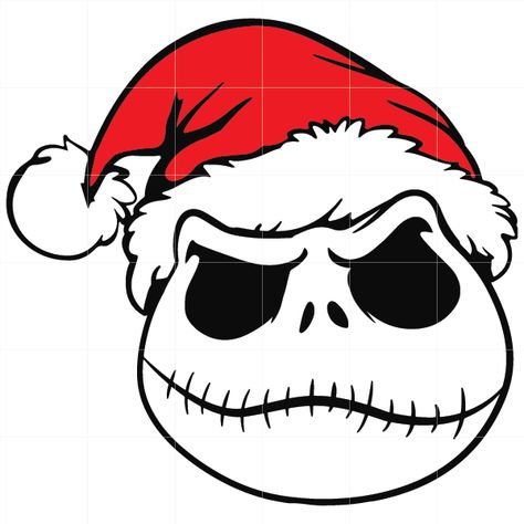 Jack Skellington Drawing, Svg Free Files For Cricut, Christmas Svg Free, Jack Skellington Santa, Xmas Drawing, Nightmare Before Christmas Drawings, Nightmare Before Christmas Tattoo, Christmas Window Painting, Easy Disney Drawings