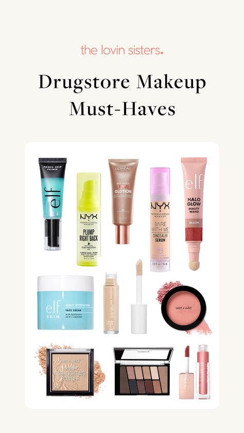 Drugstore Beauty Must Haves, Clean Makeup Products Drugstore, Simple Drugstore Makeup Routine, Best Cheap Makeup Products, Makeup Items List, Must Have Drugstore Makeup, Superdrug Must Haves, Best Drugstore Makeup 2023, Drugstore Makeup Routine