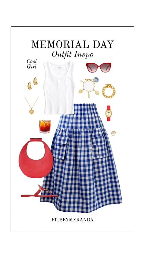 Cool Girl Memorial Day Outfit | LTK IN BIO #outfitinspo #fashion Spring Holiday Outfit, Memorial Day Outfits, July Outfits, 4th Of July Outfits, Seasons Of The Year, Spring Has Sprung, Day Outfits, Day Outfit, Coastal Style