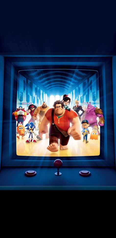 Wreck It Ralph Movie, Fix It Felix Jr, Animated Movies Characters, Vanellope Y Ralph, Anime Retro, Wallpapers For Phone, Lost Village, Wall Displays, Disney Pixar Movies