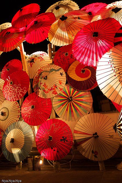 I like the use of light and how this sculpture could have been really cool without the light, but with the light is something different and more interesting Japanese Umbrella, Colorful Umbrellas, Payment Plan, Light Up, Umbrella, Domain Name