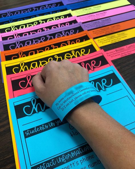 Natalie Baggett on Instagram: “It’s field trip time! I bought these field trip forms from @pocketfulofprimary on TPT! I also made wristbands for my class to wear in case…” Field Trip Preparation, Field Trip Necessities, Teacher Field Trip Must Haves, Field Trip Chaperone Kit, Field Trip Outfit Teacher, Field Trip Essentials, Field Trip Name Tags, Field Trip Checklist, Field Trip Outfit