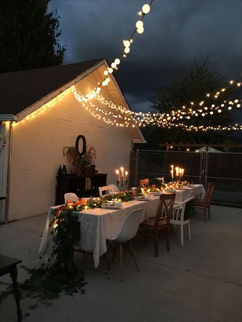 Backyard Dinner, Backyard Dinner Party, Outdoor Dinner Parties, Backyard Birthday, Birthday Dinner Party, Yard Wedding, Elegant Dinner Party, Outdoor Dinner, Party Outdoor