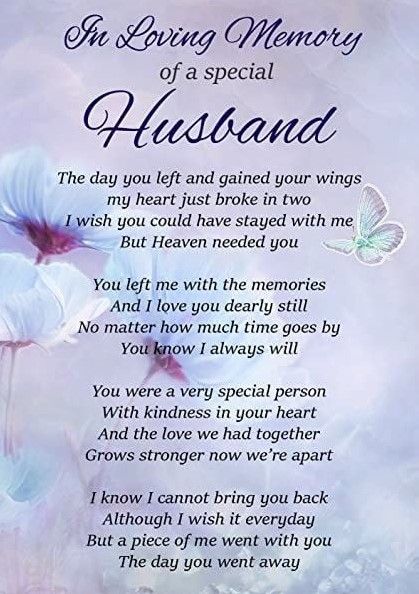 I Miss My Husband In Heaven | Facebook Nice Poems, Miss My Husband Quotes, Missing Husband, Birthday In Heaven Quotes, Writing A Eulogy, Remembrance Candle, Heaven Poems, Missing My Husband, In Loving Memory Quotes