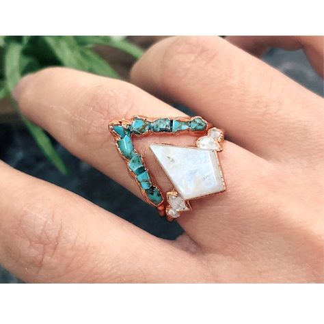 Engagement Ring Moonstone, Raw Turquoise Ring, Engagement Ring Raw, Turquoise Engagement Ring, Raw Stone Engagement Rings, Turquoise Wedding Rings, Rough Stone Ring, Turquoise Ring Engagement, Raw Moonstone