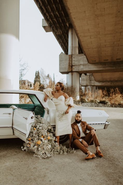 Vintage Anniversary Photo Shoot, Engagement Shoot Theme Ideas, Vintage Engagement Photos Black Couple, Vintage Themed Engagement Photos, Engagement Shoot Ideas Black Couples, 5th Anniversary Photoshoot Ideas, Anniversary Ideas Couple, Couple Things To Buy, Black Couple Engagement Photoshoot