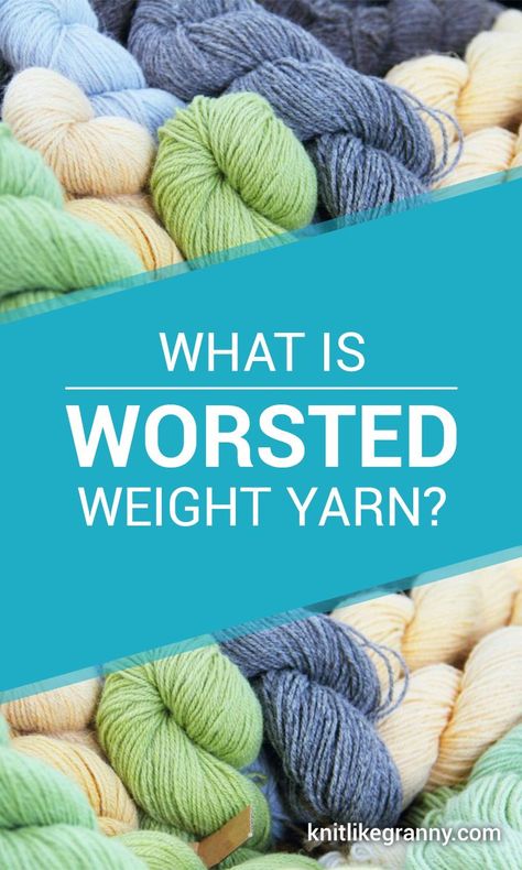 What is Worsted Weight Yarn? Worsted Weight Yarn is often described as a best friend for knitters and crocheters. Worsted Weight Yarn is popular because of its medium weight/thickness, ease to work with and knits up quickly without too much bulk. A versatile yarn for almost any knitted project and a highly recommended weight to begin with when you're just learning how to knit. Often when shopping for worsted-weight yarn, you will find the number 4 symbol on the label. #knitting #yarntypes The Number 4, Intermediate Knitting Patterns, Advanced Knitting, Tunisian Crochet Stitches, Basic Stitches, Knitting Tips, Medium Weight Yarn, Knitting Needles Sizes, A Best Friend