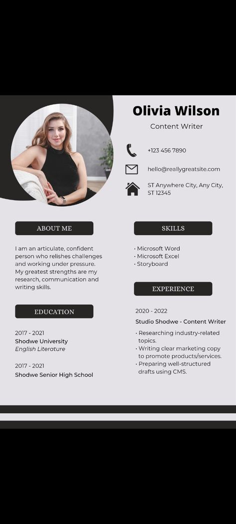 Cv Europass English, Resume For Content Writer, Content Writer Resume, Cv Format For Job, Cv English, Resume Format Free Download, Writer Resume, Cv Resume Sample, Cv Profile