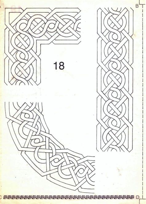 Celtic Designs Pattern, Norse Knots, Norse Patterns, Celtic Drawings, Knot Drawing, Celtic Knot Drawing, Celtic Coloring, Arte Viking, Celtic Quilt