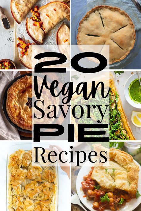 20 Vegan Savory Pie Recipes (Tarts and Quiches Too!) - Very Vegan Val Vegan Pies Savoury, Vegetarian Hand Pies, Vegan Pie Recipes, French Onion Tart, Savory Pie Recipes, Vegetarian Pie Recipes, Vegan Pies, Vegan Pies Recipes, Vegetarian Pie