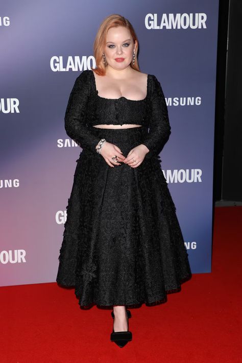 Nicola Coughlan's Best Red Carpet Style From 'Barbie' to 'Bridgerton' Luke Newton, Glamour Women, Nicola Coughlan, Hot Pink Mini Dress, Valentino Gowns, Dinner Wear, Best Red Carpet Looks, Fashionably Late, Emilia Wickstead