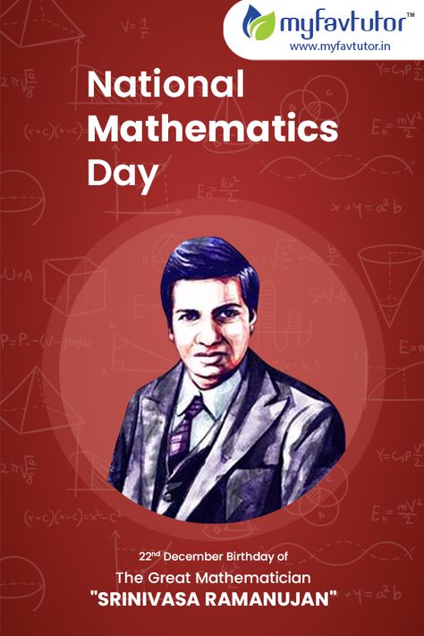 National Mathematics Day Poster, Mathematics Day Poster, National Mathematics Day, Mathematics Day, Srinivasa Ramanujan, Qatar National Day, Math Olympiad, Economic Geography, Maths Day