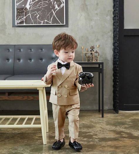 Kids Suits Boys Wedding, Style For Party, Formal Costume, Boys Birthday Outfits, Baby Boy Coat, Suits Formal, Costume Toddler