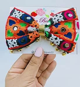 Navratri Hair Styles For Kids, Navaratri Hair Accessories, Bow For Navratri, Hair Bows For Navratri, Navratri Bow Pin, Navratri Bow, Navratri Hair Accessories, Navratri Set, Navratri Accessories