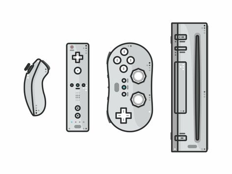 Wii vectors - almigor - #vector #nintendo #games #gray Wii Controller Sibling Tattoo, Wii Remote Tattoo, Wii Tattoos, Wii Tattoo, Nintendo Ds Tattoo, Gamer Drawings, Bestie Tats, Video Game Drawings, Nintendo Tattoo