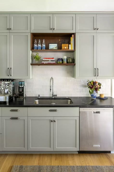 11 outdated kitchen rules you can ignore when designing a small kitchen | Kitchen Sink Upper Cabinet Ideas, Above Kitchen Sink No Window, Kitchen Sink No Window Ideas, Kitchen Cabinets Over Sink, No Window Kitchen, Minecraft Cottage Kitchen, Kitchen Sink No Window, Kitchen Sink With No Window, Kitchen Design Cottage