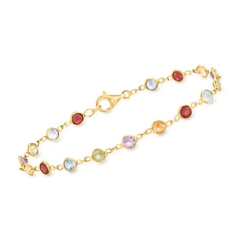 Multi Gemstone Bracelet, Stone Bead Jewelry, Pearl Strands Necklace, Family Jewellery, Jewelry Essentials, Fine Jewelry Bracelets, Sterling Silver Bracelet, Bracelets And Charms, 14kt Gold