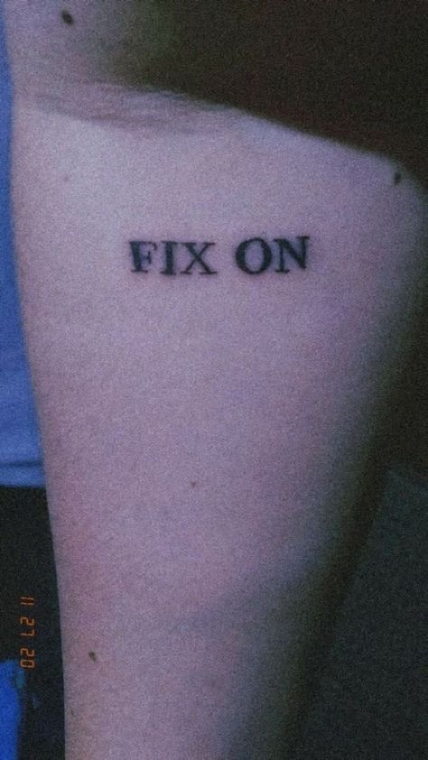 Mingi Ateez Tattoo, Small Tattoos Kpop, Ateez Small Tattoos, Atiny Ateez Tattoo, Mingi Fix On Tattoo, Fix On Tattoo Ateez, Kpop Tattoo Ideas Ateez, Ateez Symbol, Ateez Inspired Tattoo