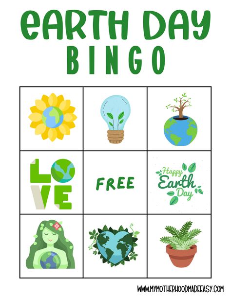 Earth Day Bingo Printable My Motherhood Made Easy.pdf - Google Drive Earth Day Games, Bingo Printable, Earth Day, Summer Camp, Bingo, Template Printable, Google Drive, Drive, Quick Saves