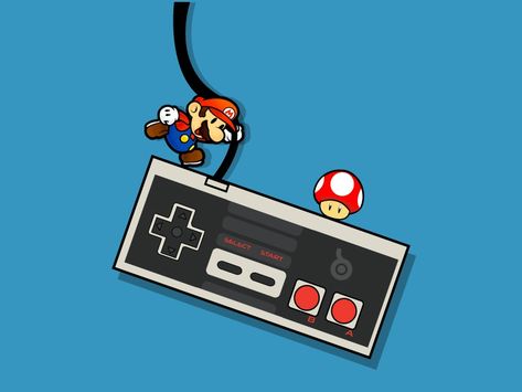 Nes Tattoo, Super Mario Tattoo, Old Nintendo, Vintage Nintendo, Nes Console, Arcade Room, Nintendo Console, All Video Games, Video Game Design