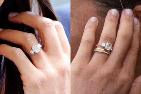 Meghan Markle's Engagement Ring – Lily Arkwright Meghan Markle Ring, Meghan Markle Engagement Ring, Princess Diana Engagement Ring, Meghan Markle Engagement, Diana Engagement Ring, Whirlwind Romance, Ring Upgrade, 2022 Jewelry, Vogue British