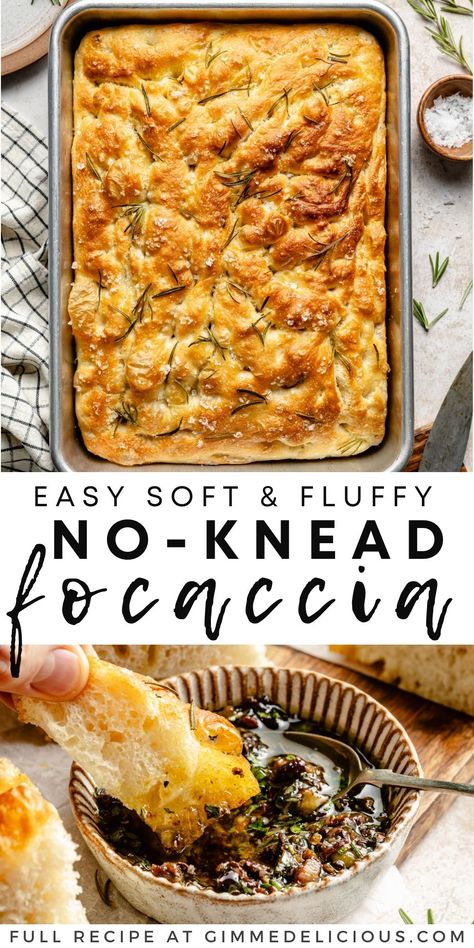 Overnight Focaccia, No Knead Focaccia, Smothered Potatoes, Easy Focaccia Bread Recipe, Foccacia Recipe, Farmhouse Recipes, Easy Bread Recipe, Foccacia Bread, Focaccia Bread Recipe