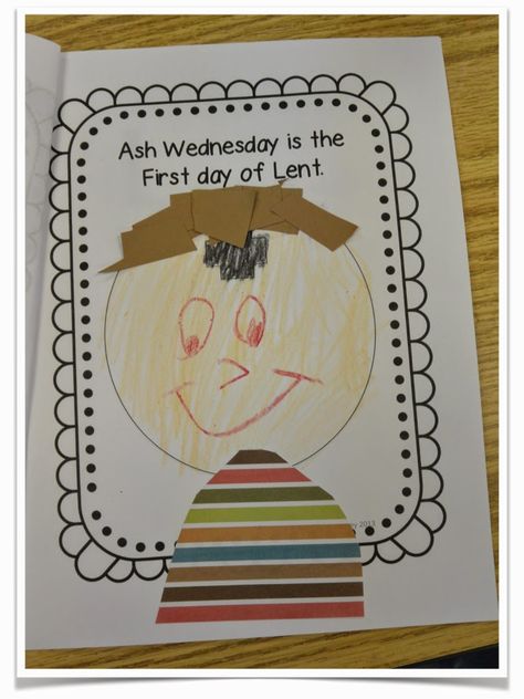 Love Those Kinders!: Lent For Little Kids and an Ash Wednesday Freebie Ash Wednesday Preschool Activities, Ash Wednesday Art For Kids, Lent Preschool Crafts, Ash Wednesday Crafts Preschool, Lent For Kindergarten, Ash Wednesday Crafts For Kids, Ash Wednesday Crafts, Ash Wednesday For Kids, Catechism Crafts