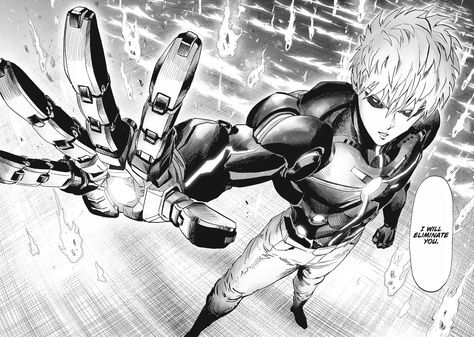 Punch Manga, Opm Manga, Yusuke Murata, One Punch Man Funny, Genos Wallpaper, Vagabond Manga, Foto Top, One Punch Man Manga, Batman Poster