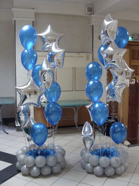 Balloon Floor Bouquets, Floor Bouquet, Balloon Bouquet Ideas, Balloon Base, Deco Ballon, Diy Balloon Decorations, בר מצווה, Balloon Centerpieces, Balloon Columns