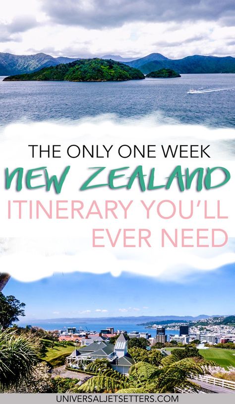 The ultimate one week New Zealand road trip itinerary for an epic honeymoon or other travel. Featuring Lord of the Rings destinations, the South Island, the North Island, Wellington, Auckland and more. Find out the best things to do in New Zealand in just 7 days. Where Is Bora Bora, New Zealand Road Trip, New Zealand Itinerary, New Zealand Trip, New Zealand Travel Guide, New Zealand Adventure, Travel New Zealand, Visit New Zealand, New Zealand South Island