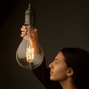 Edison Light Globe - $110  A165-E39-16-Watt-Filament- LED-with-Maya Led Bulb Design, Fish Shack, Light Globes, Large Lamp Shade, Wall Light Shades, Edison Light, Bulb Pendant Light, Pipe Lighting, Edison Lighting