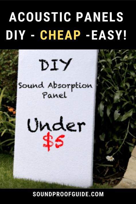 Building your very own acoustic panels DIY can be an easy and cheap soundproofing project, or I guess I should call it a sound absorption project. DIY Sound Absorption Panels can work just as well as professional acoustic panels. #soundproofguide #soundproof Guide #acoustic panels #acoustic sound panels #sound absorption panels #acoustic panels diy #acoustic panels wall #acoustic panels ceiling #acoustic panels design #acoustic panels office #acoustic panels texture Easy Sound Proofing, Diy Noise Cancelling Wall, Diy Sound Panels, Decorative Sound Absorbing Panels, Diy Sound Absorbing Panels Cheap, Diy Acoustic Panels Sound Proofing, Sound Dampening Ideas, Diy Acoustic Wall Panels, Sound Absorbing Decor Diy