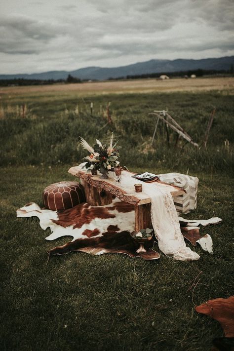 Elopement Table, Boho Wedding Table Decor, Romantic Intimate Wedding, Boho Wedding Table, Bohemian Elopement, Lilac Wedding Bouquet, Spring Wedding Photography, Montana Elopement, Kalispell Montana