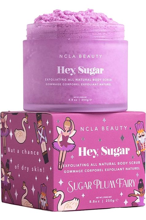 HEY, SUGAR: A Limited Edition Special Holiday Scent! Our Cult Favorite All Natural Hey Sugar Body Scrub In A Sweet, Sophisticated Sugar Plum Scent. Uncover Glowing Skin With Hey Sugar Body Scrub's All Natural Ingredients That Exfoliate + Hydrate. GENTLE SCRUB: Hey, Sugar Is A Natural, Deeply Moisturizing + Gently Exfoliating Body Scrub That Will Leave Skin Radiant + Thirsty For More. GLOWING SKIN: The Exfoliating + Deeply Moisturizing Ingredients NATURAL Best Body Scrub, Natural Body Scrub, Logo Quotes, Sugar Waxing, Exfoliating Body Scrub, Sugar Plum Fairy, Sugar Body Scrub, Sugar Body, Holiday Scents